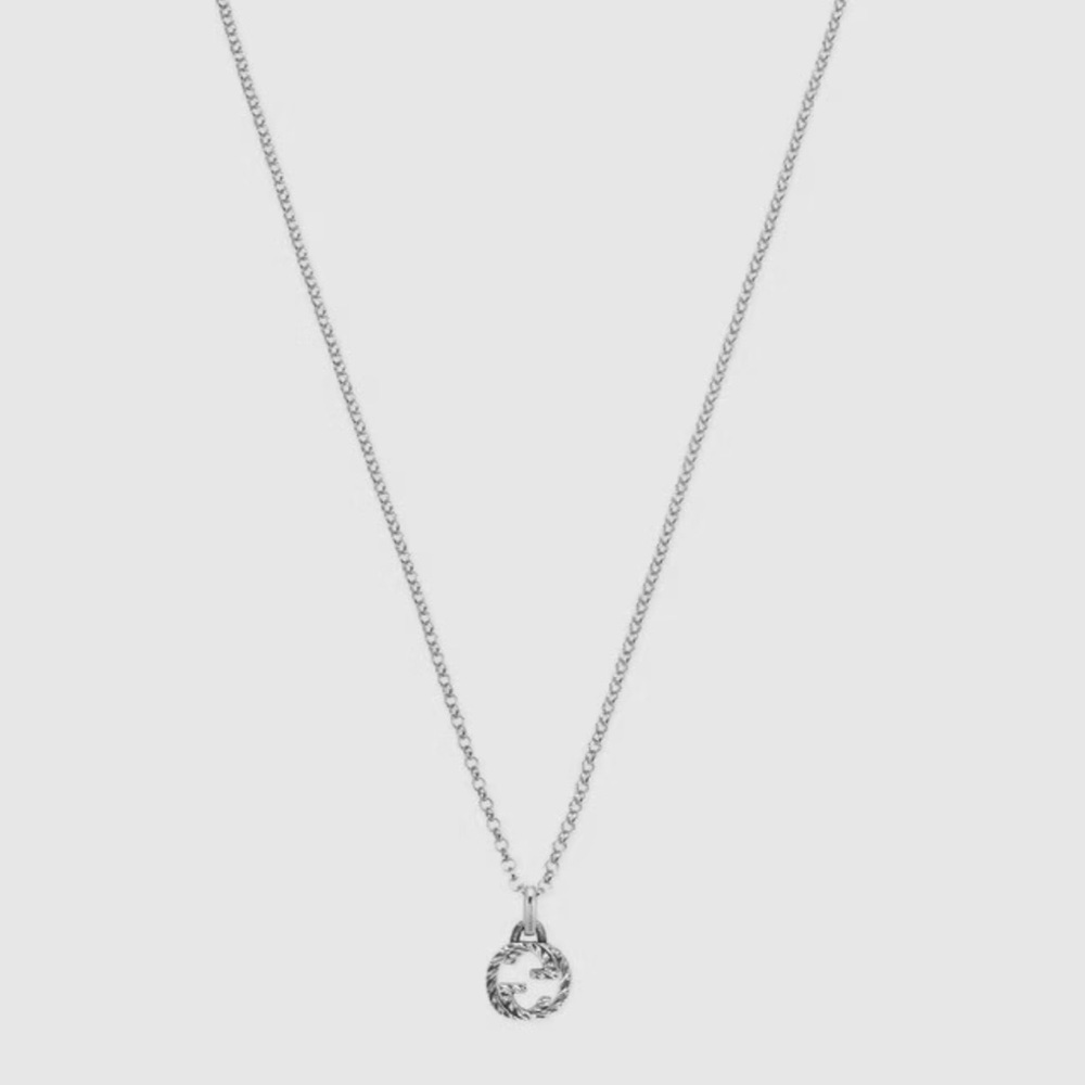 Black silver color Gucci necklace AUTHENTIC